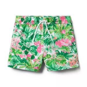 Janie and Jack Tropical Swim Trunks